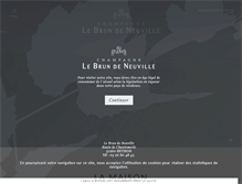 Tablet Screenshot of lebrundeneuville.fr